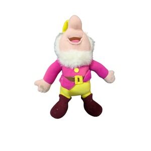 Disney Snow White & The Seven Dwarfs 1990's Plush Doll Sneezy dwarf 12"